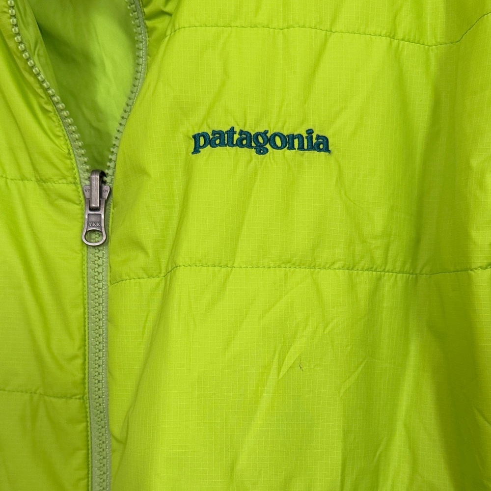 Patagonia Snowshot Jacket Large Green Full Zip Insulated Outerwear - Picture 3 of 9